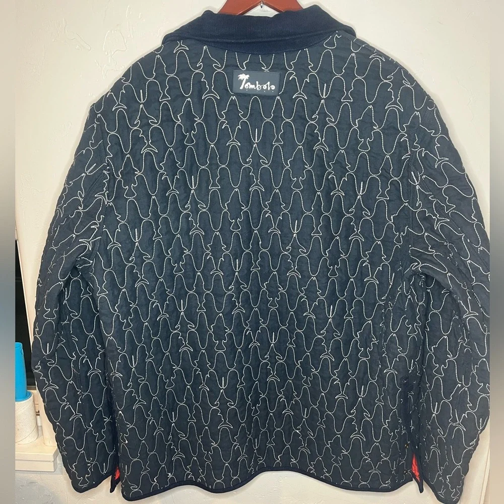 Tombolo Dark N’ Stormy Quilt Jacket Waterproof Reversible Unisex XXL - Picture 8 of 13